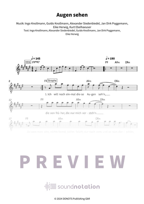 Augen sehen - Preview Page 1