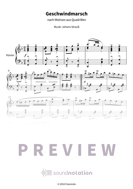 Geschwindmarsch - Preview Page 1