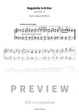 Bagatelle in B-Dur - Preview Page 1