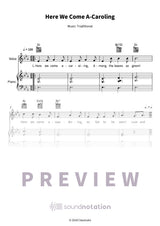 Here We Come A-Caroling - Preview Page 1