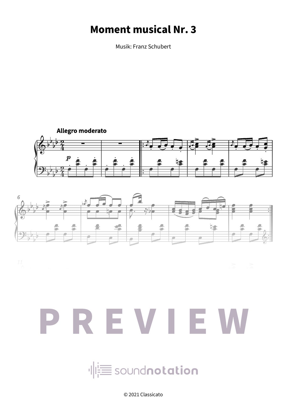 Moment musical Nr. 3 - Preview Page 1