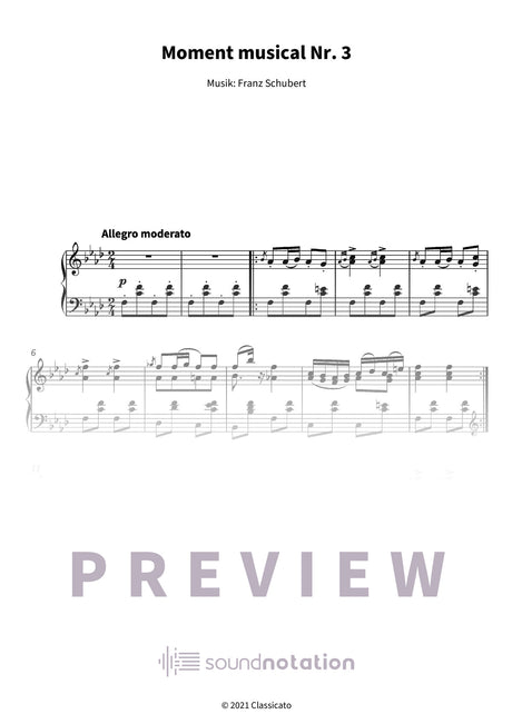 Moment musical Nr. 3 - Preview Page 1