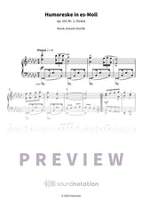 Humoreske in es-Moll - Preview Page 1