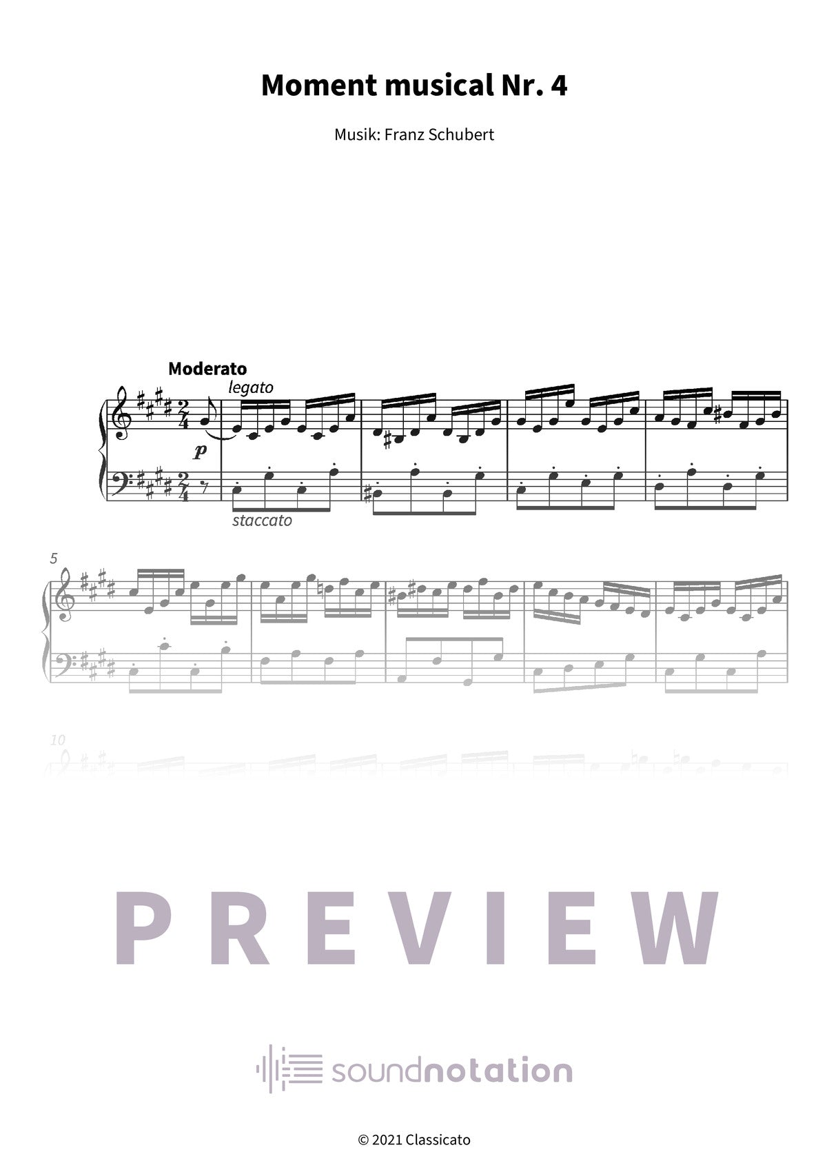 Moment musical Nr. 4 - Preview Page 1