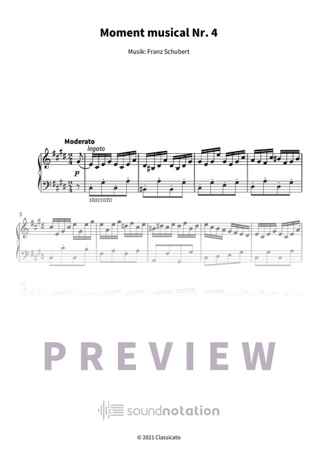 Moment musical Nr. 4 - Preview Page 1
