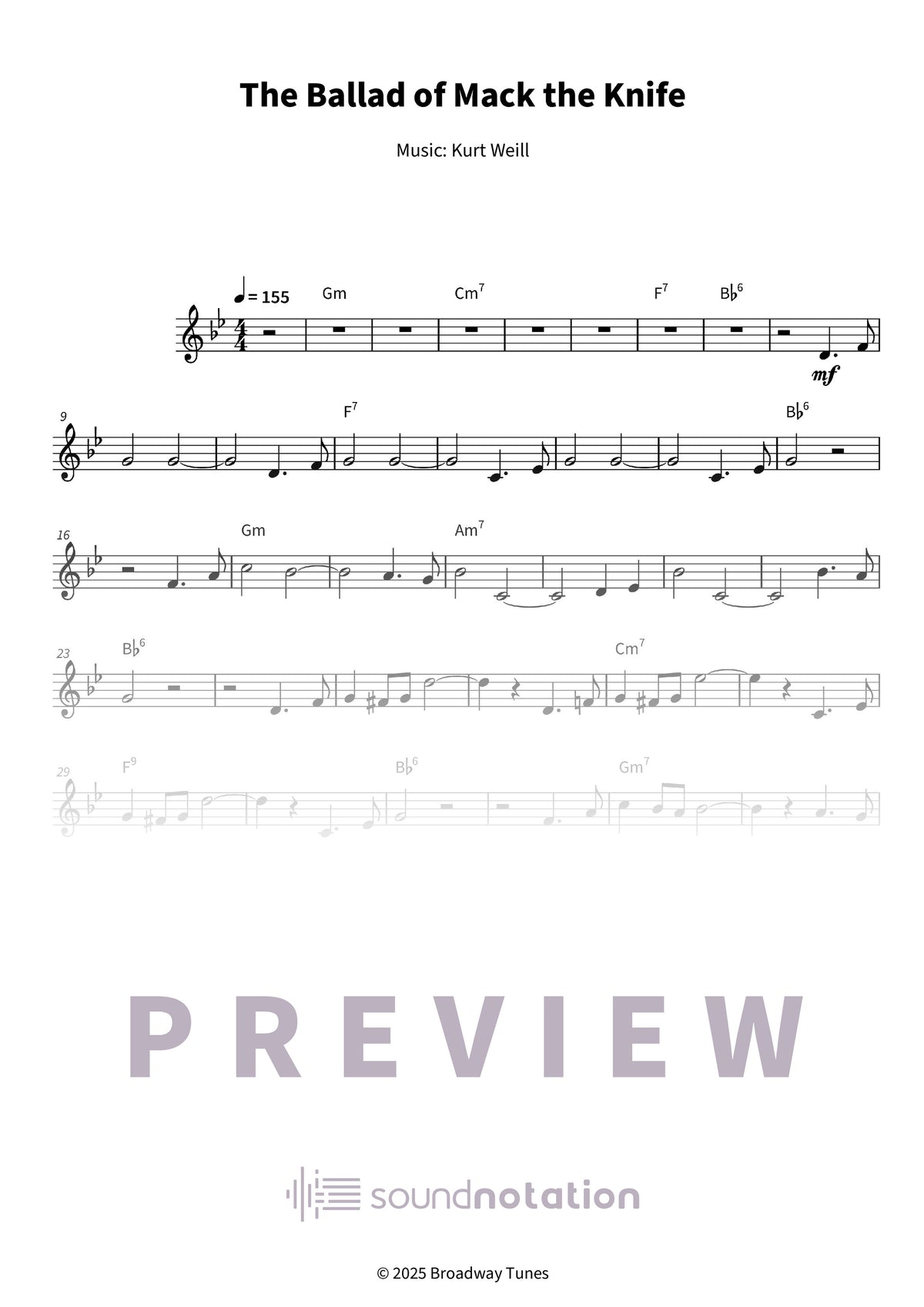 The Ballad of Mack the Knife - Preview Page 1