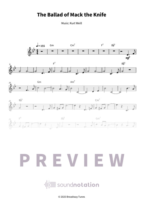 The Ballad of Mack the Knife - Preview Page 1