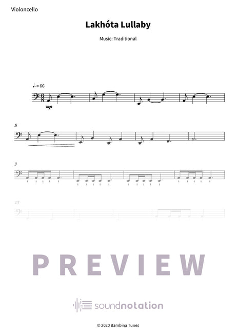 Lakhóta Lullaby - Preview Page 1