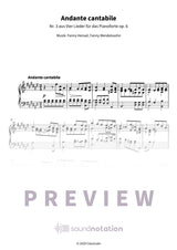 Andante cantabile - Preview Page 1