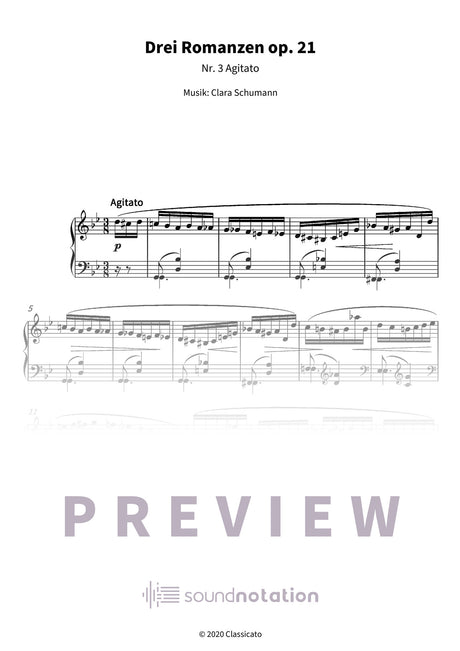 Drei Romanzen op. 21 - Preview Page 1