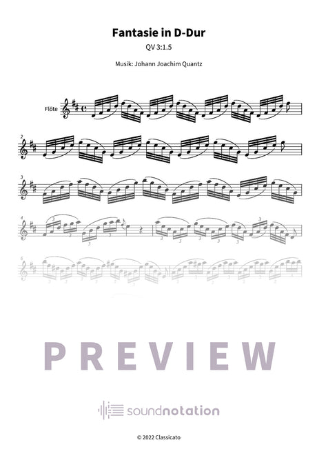 Fantasie in D-Dur - Preview Page 1