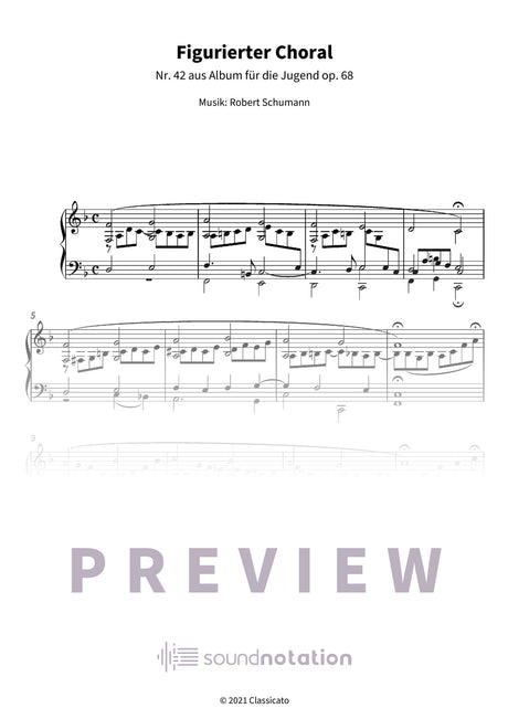 Figurierter Choral - Preview Page 1