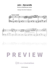 Juin — Barcarolle - Preview Page 1