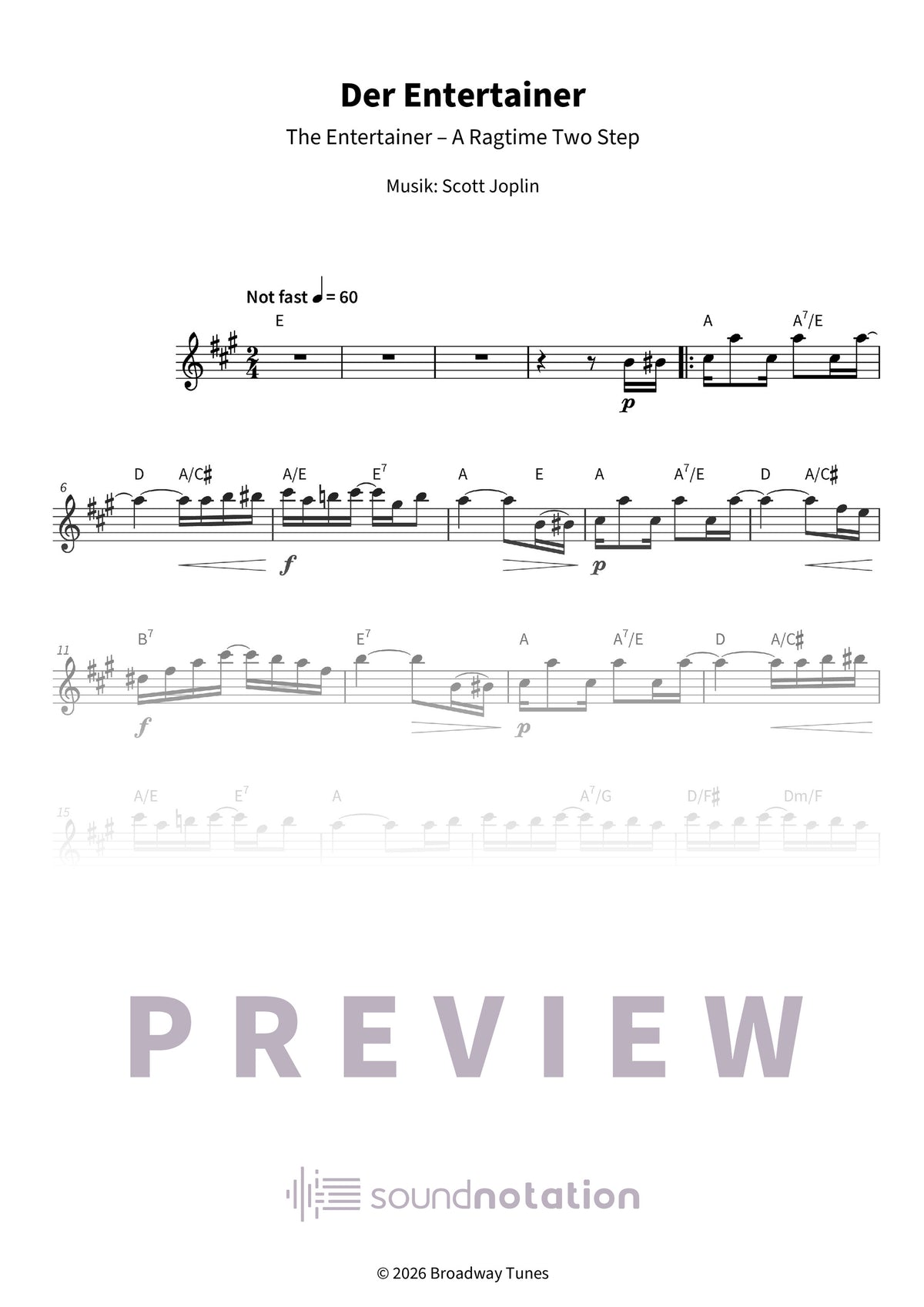Der Entertainer - Preview Page 1