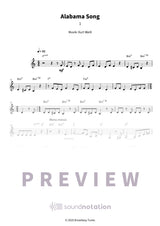 Alabama Song - Preview Page 1