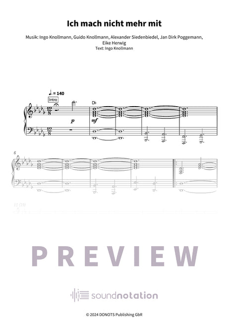 Ich mach nicht mehr mit - Preview Page 1