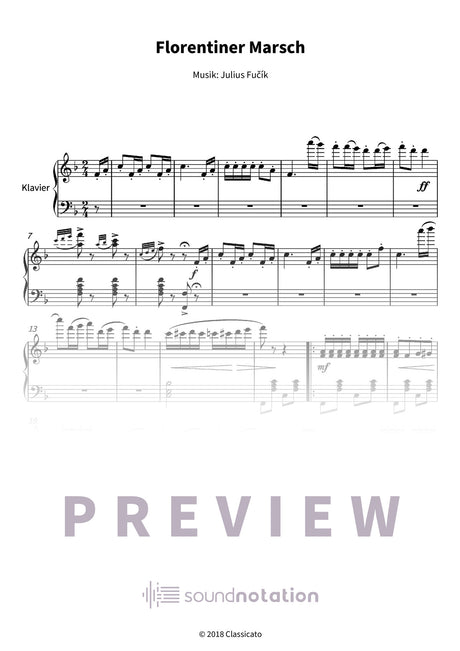 Florentiner Marsch - Preview Page 1