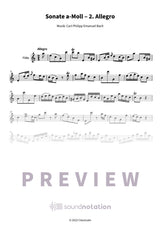 Sonate a-Moll ‒ 2. Allegro - Preview Page 1