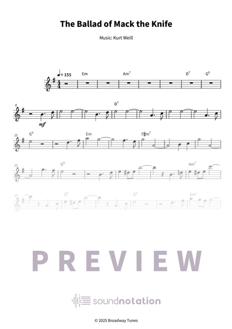 The Ballad of Mack the Knife - Preview Page 1
