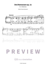 Drei Romanzen op. 11 - Preview Page 1