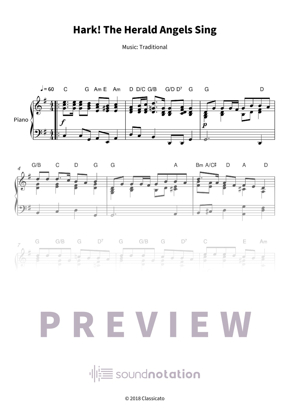 Hark! The Herald Angels Sing - Preview Page 1
