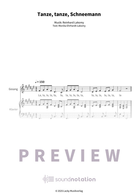 Tanze, tanze, Schneemann - Preview Page 1