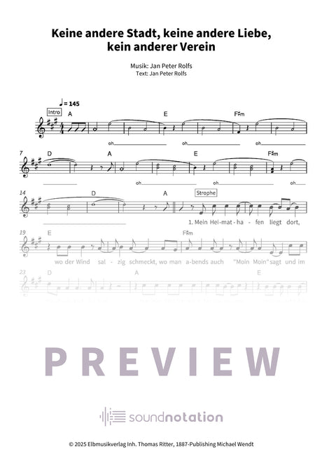 Keine andere Stadt, keine andere Liebe, kein anderer Verein - Preview Page 1