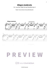Vier Lieder für das Pianoforte op. 8 - Preview Page 1