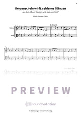 Kerzenschein wirft seidenes Glänzen - Preview Page 1