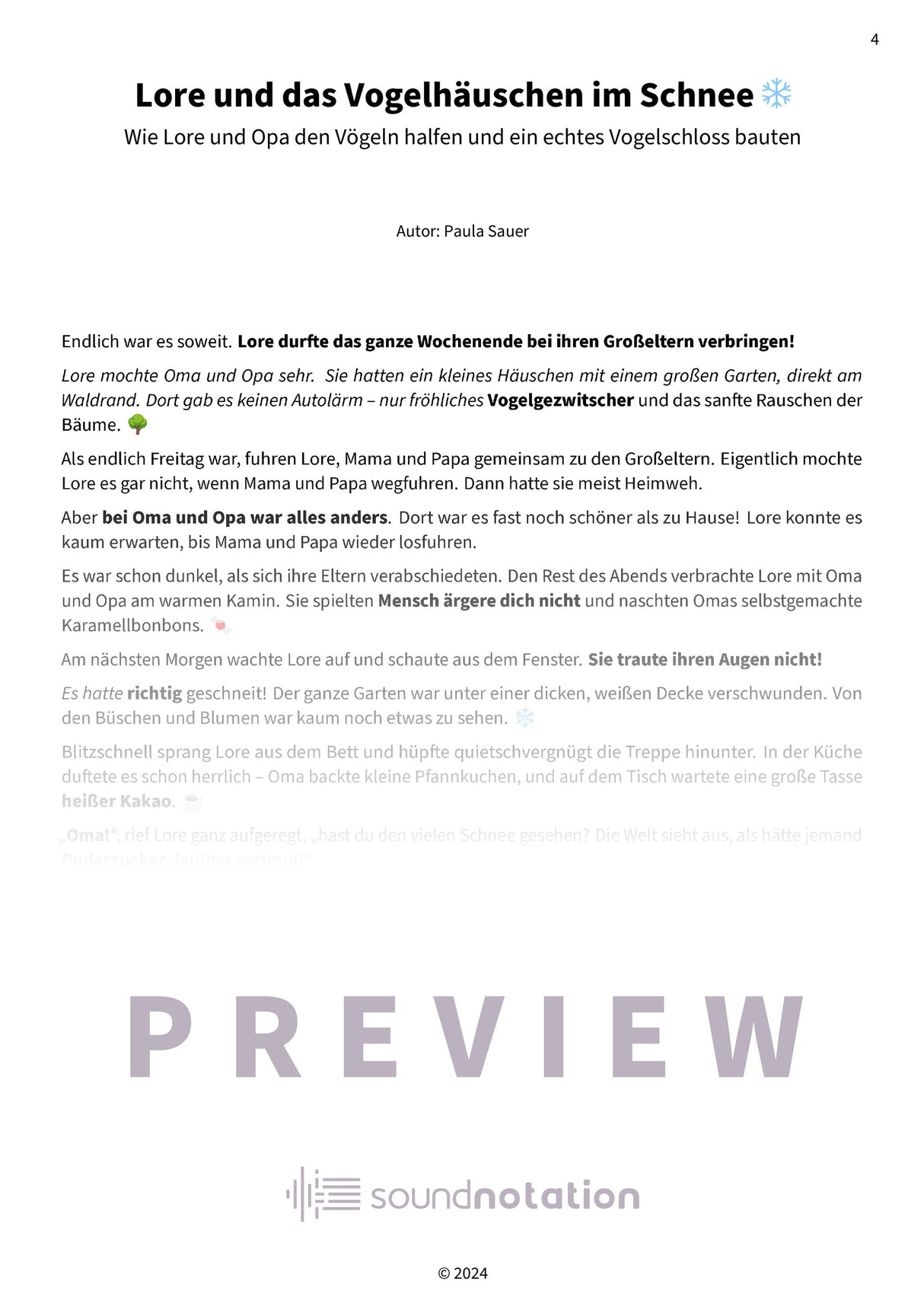 Lores Jahreszeiten‑Abenteuer - Preview Page 1