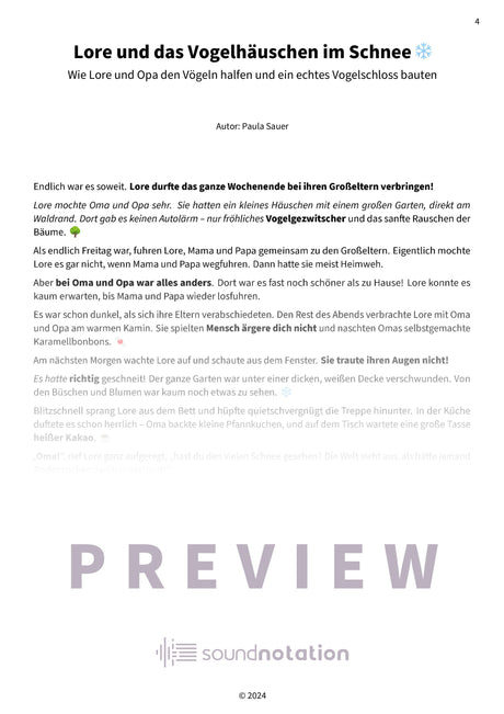 Lores Jahreszeiten‑Abenteuer - Preview Page 1