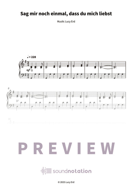 Sag mir noch einmal, dass du mich liebst - Preview Page 1