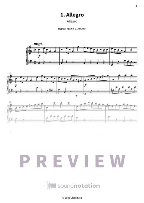 Sonatine Nr. 1 - Preview Page 1