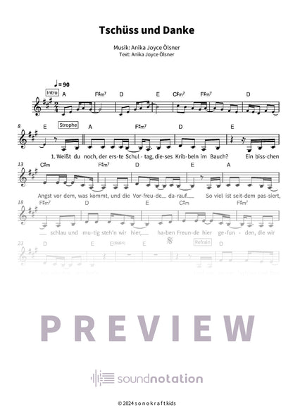 Tschüss und Danke - Preview Page 1