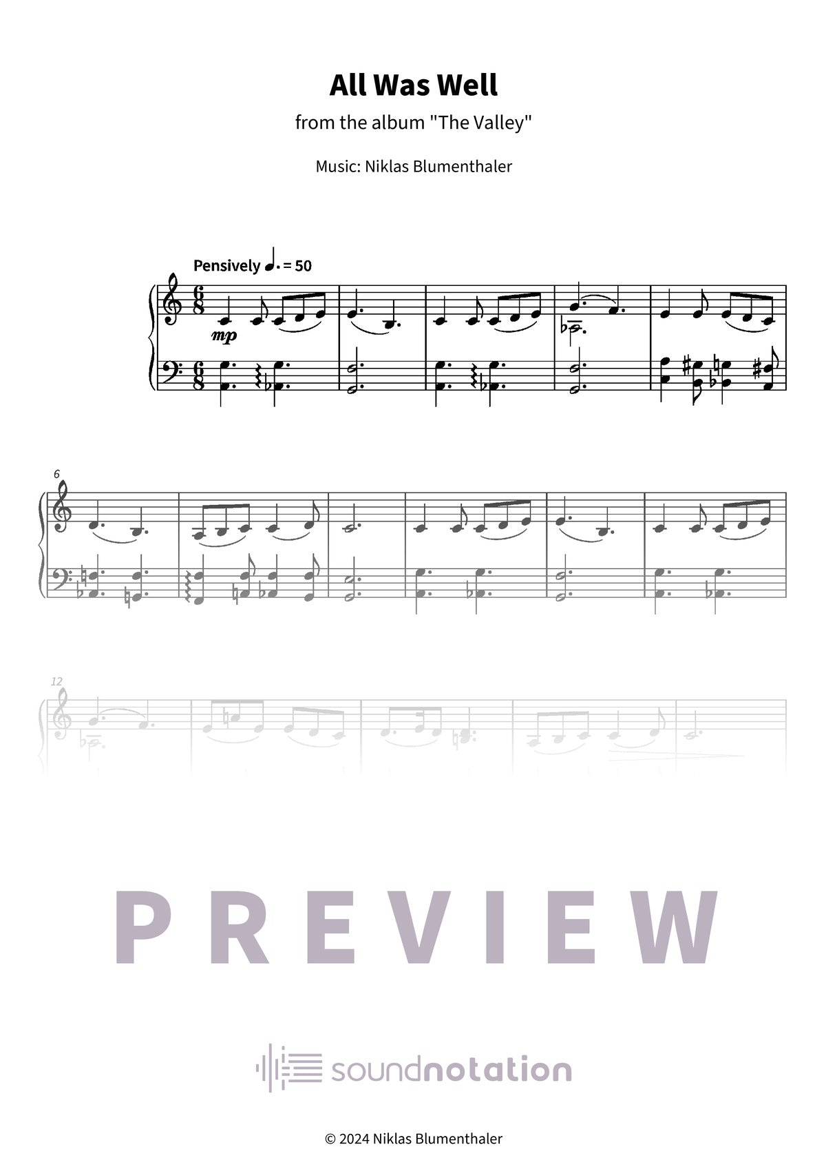 All Was Well - Preview Page 1