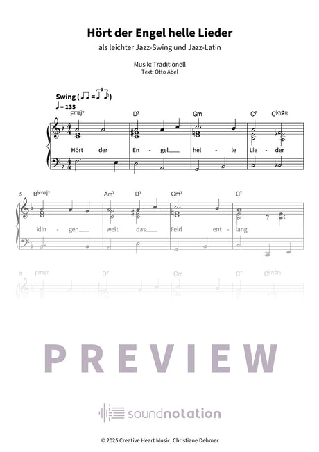 Hört der Engel helle Lieder - Preview Page 1