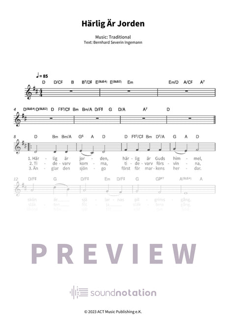 Härlig Är Jorden - Preview Page 1