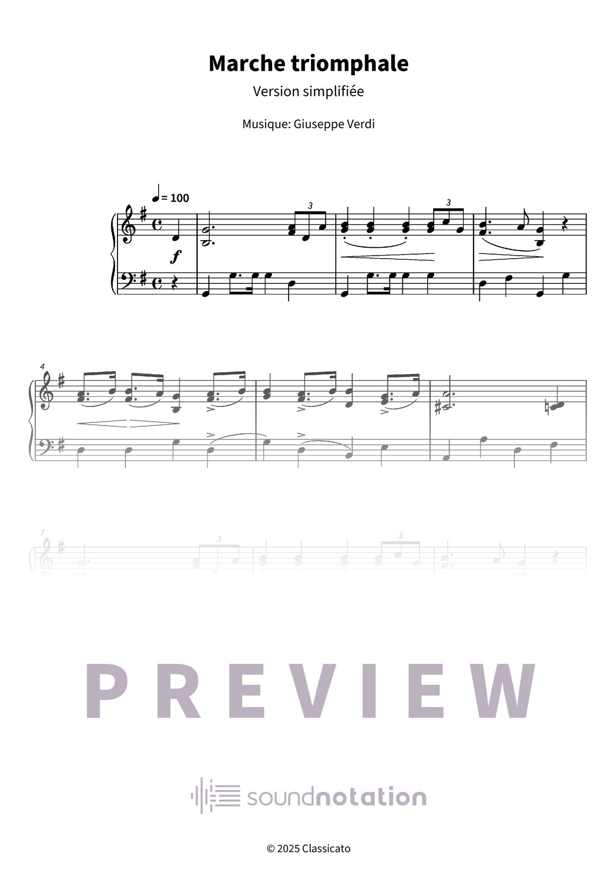 Marche triomphale - Preview Page 1
