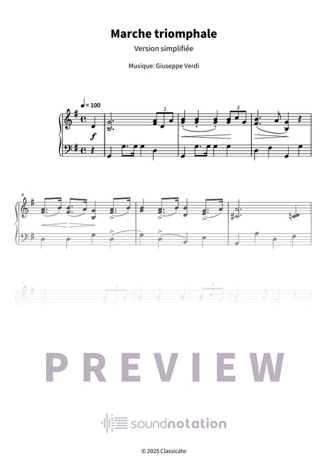 Marche triomphale - Preview Page 1