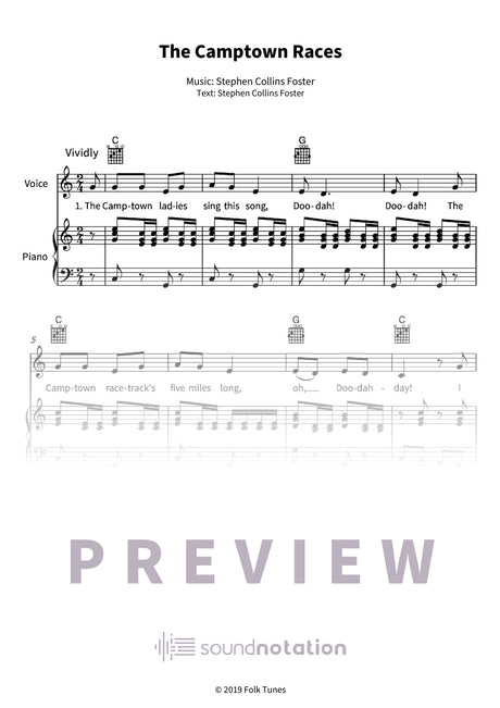 The Camptown Races - Preview Page 1