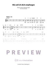 Wie soll ich dich empfangen - Preview Page 1