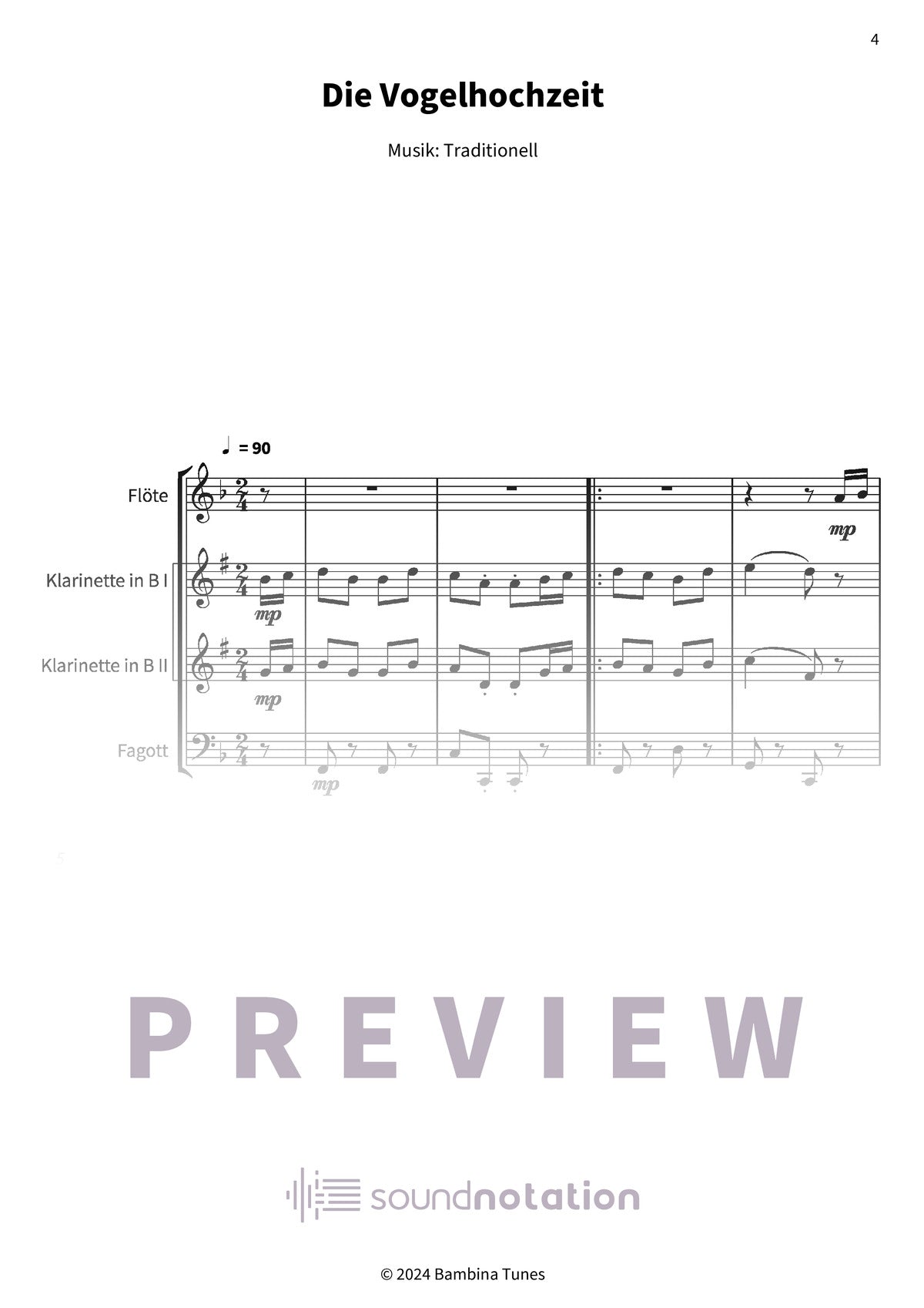 Die Vogelhochzeit - Preview Page 1