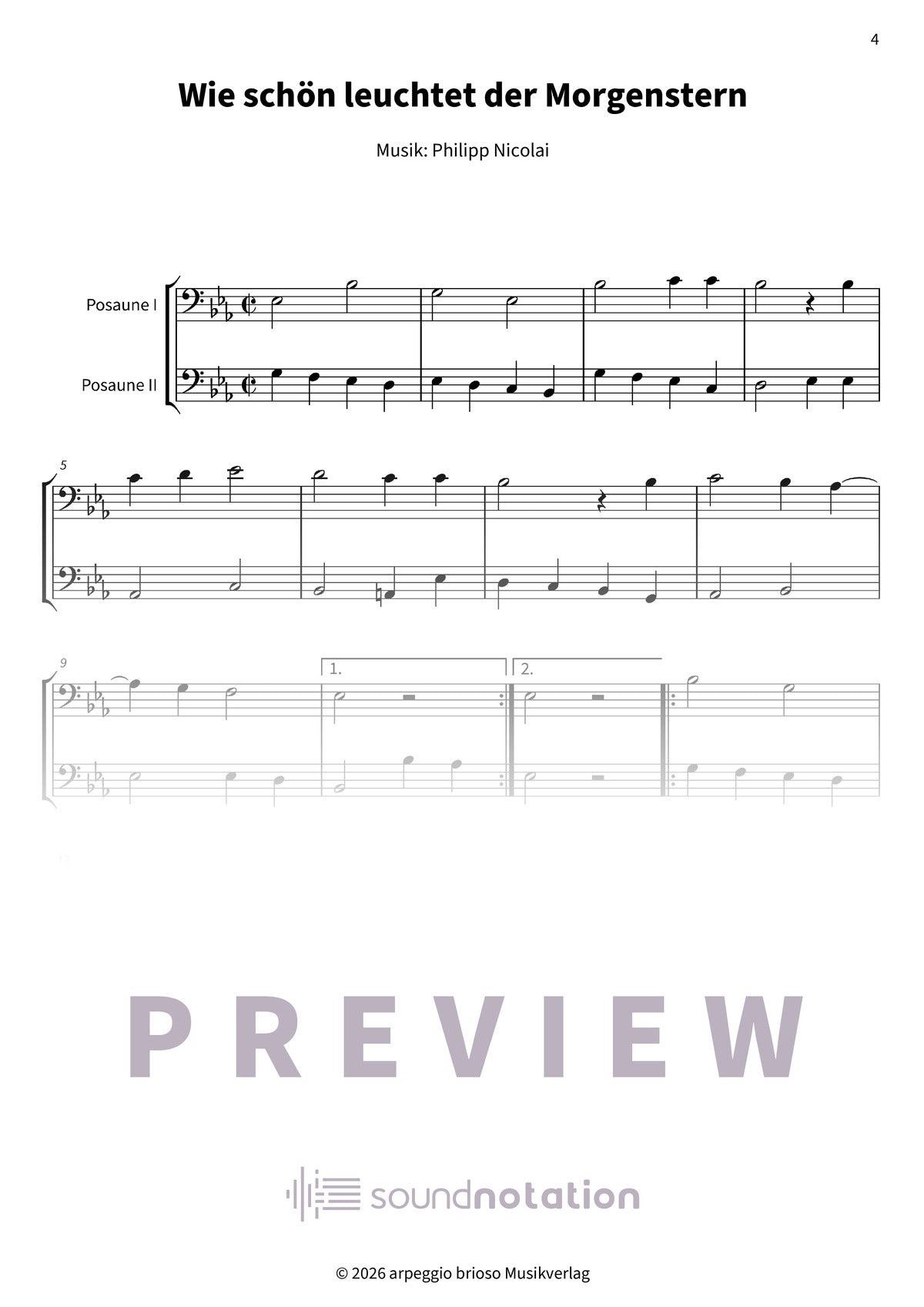 Wie schön leuchtet der Morgenstern - Preview Page 1