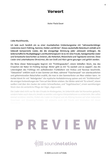 Jahreszeitenklänge - Preview Page 1