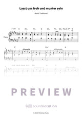 Lasst uns froh und munter sein - Preview Page 1