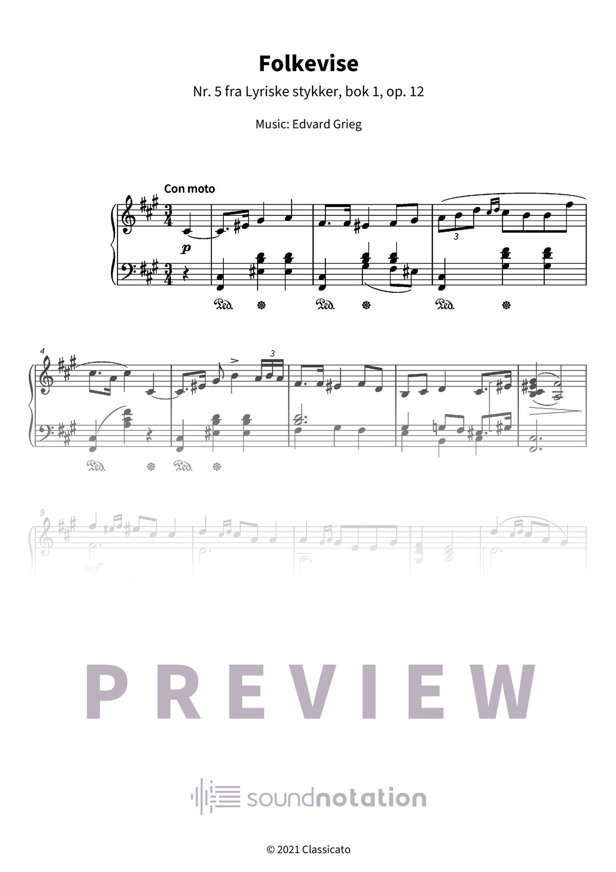 Folkevise - Preview Page 1