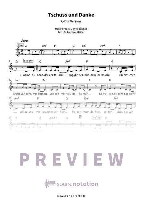 Tschüss und Danke - Preview Page 1