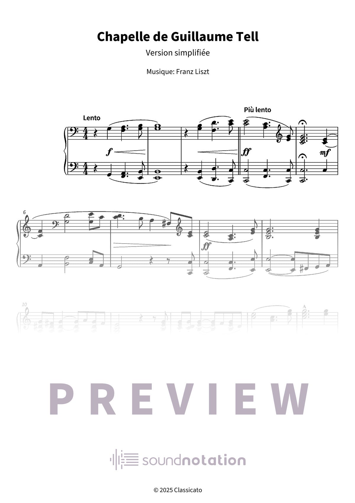 Chapelle de Guillaume Tell - Preview Page 1