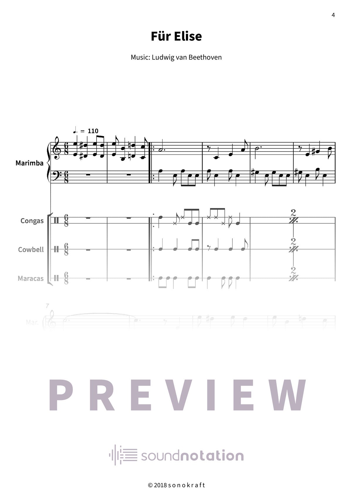 Für Elise - Preview Page 1