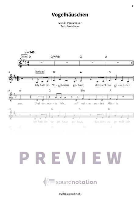 Vogelhäuschen - Preview Page 1